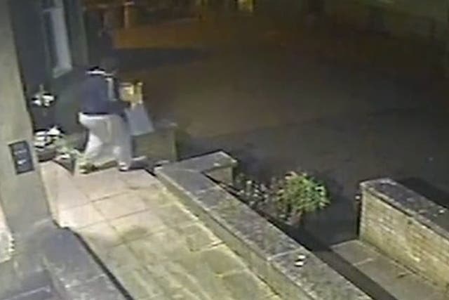 <p>CCTV shows Connor Gibson disposing of items and walking home after murdering teenage sister Amber.</p>