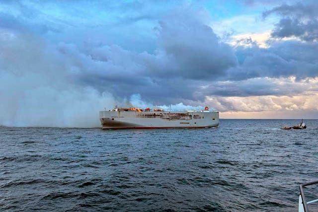 Netherlands Ship Fire
