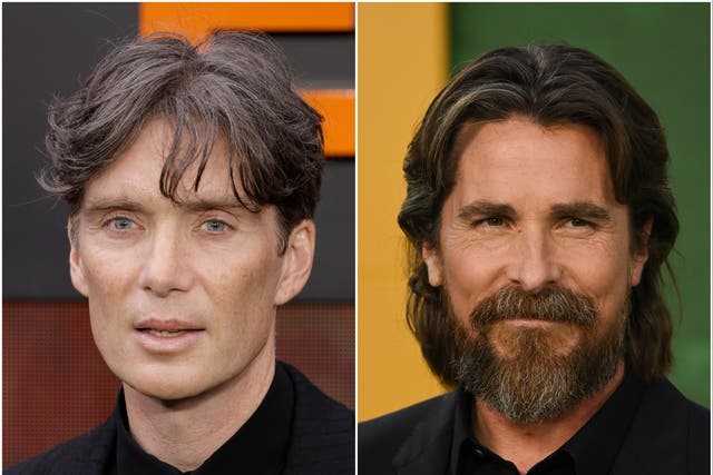 <p>Cillian Murphy and Christian Bale</p>
