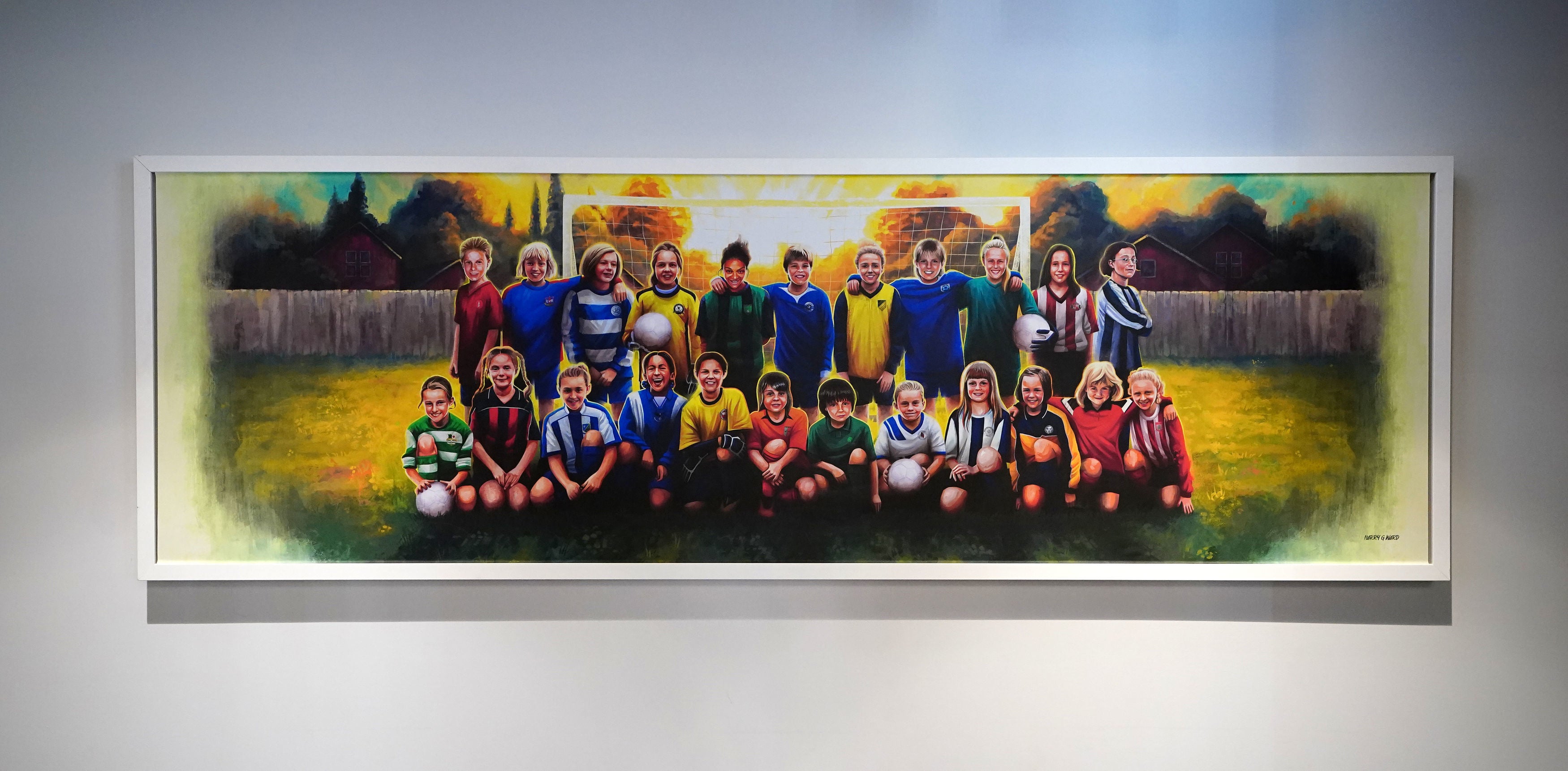 A montage depicts the England squad as children