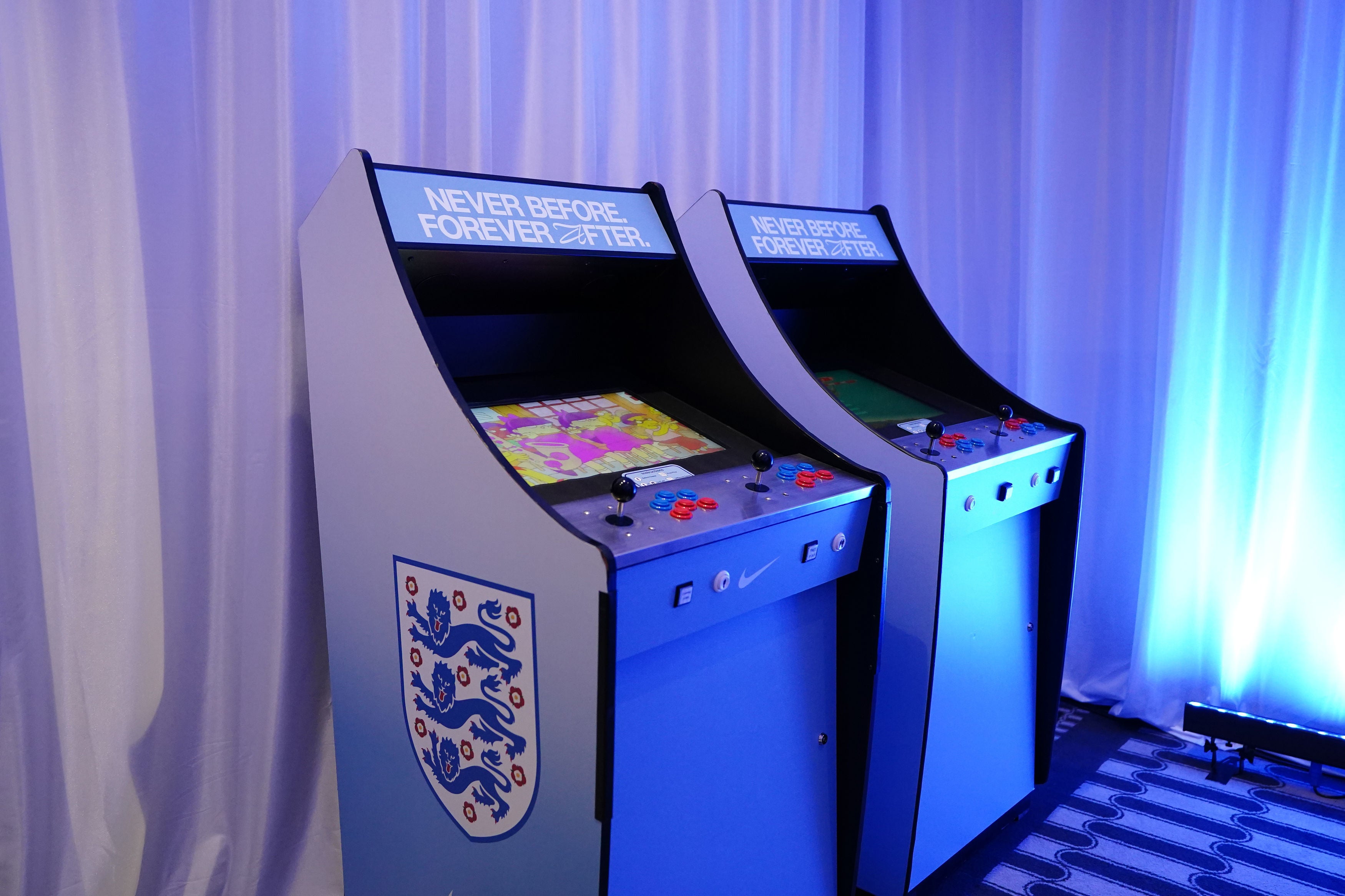 Arcade machines on hand for players who want to switch off