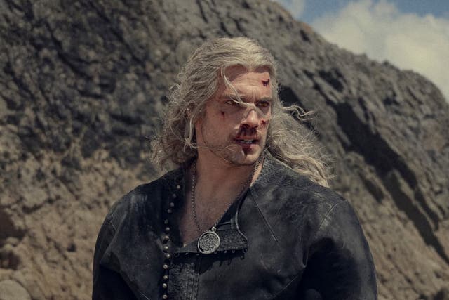 <p>Cavill gives a bruising, unshowy performance as Geralt in ‘The Witcher’ </p>