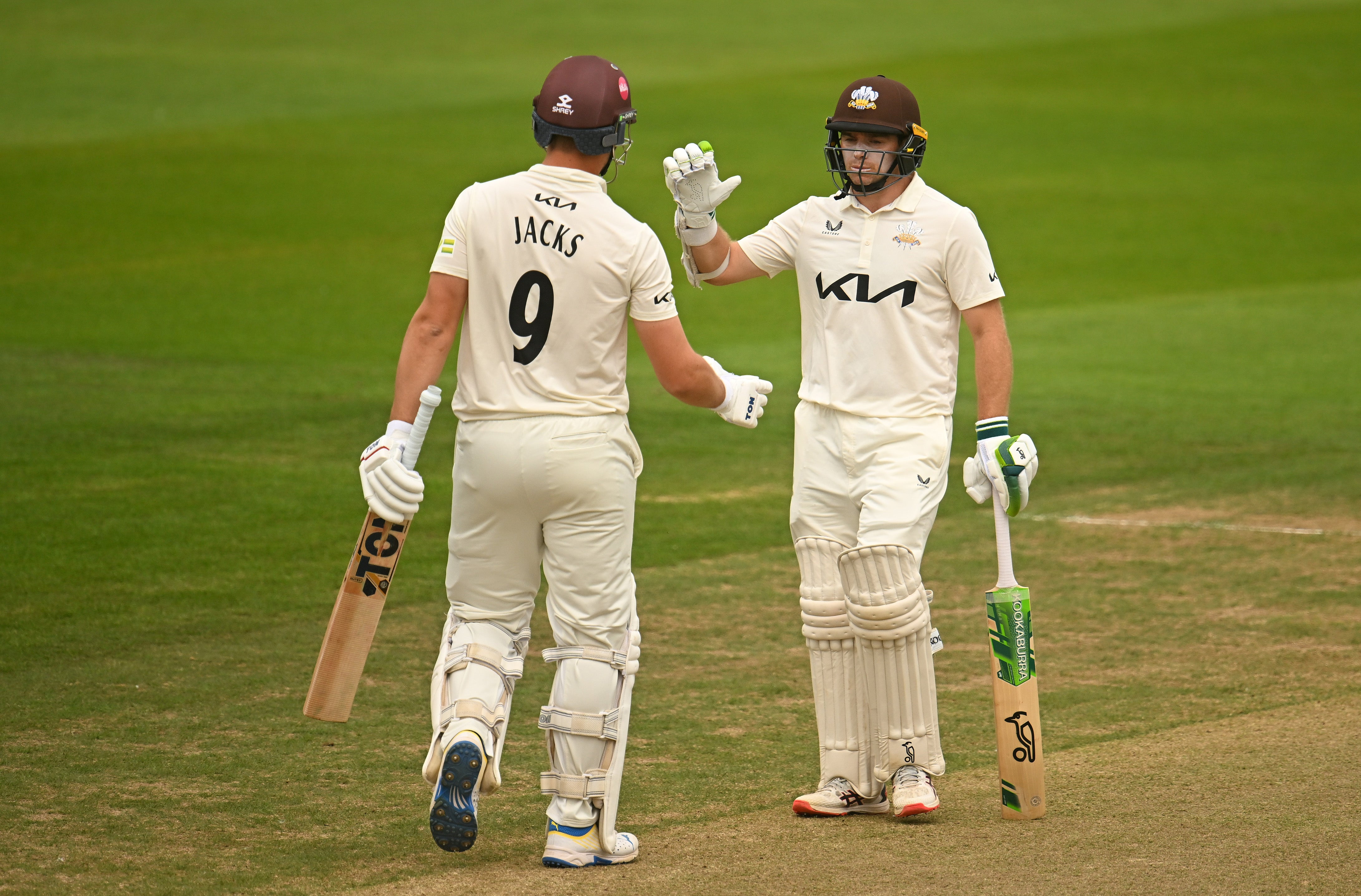 Will Jacks an Tom Latham both fell short agonisingly short of individual centuries when batting for Surrey