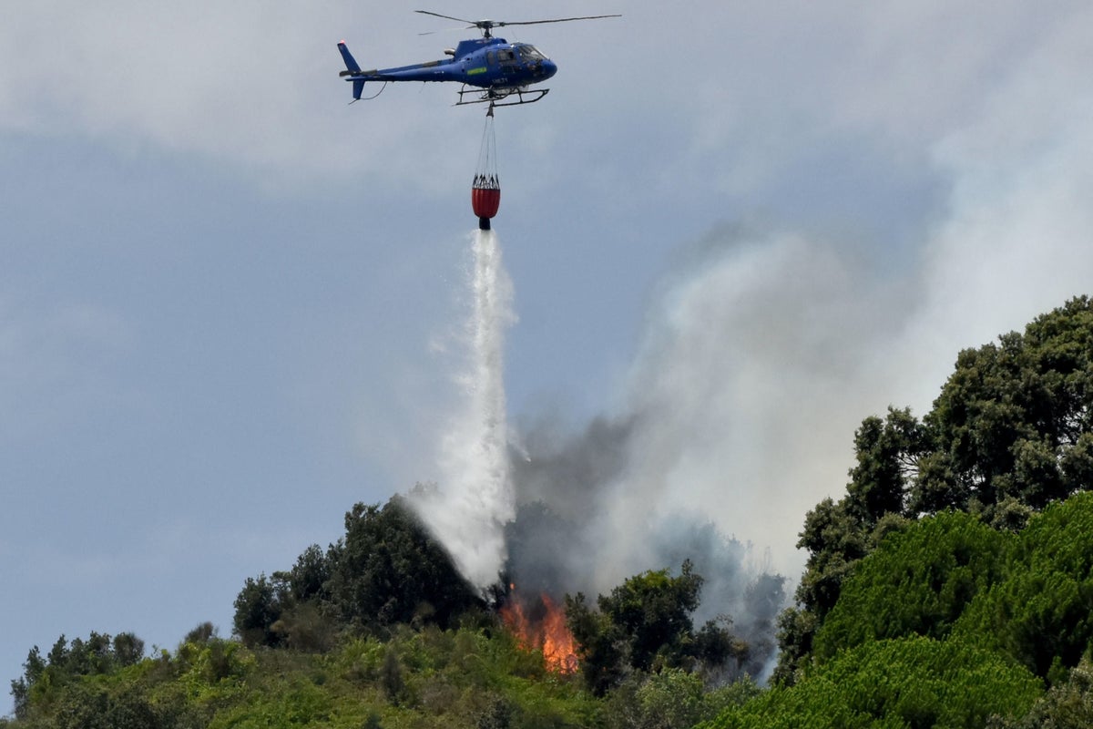 Thousands evacuated as wildfires spread across forest in Italy’s Tuscany