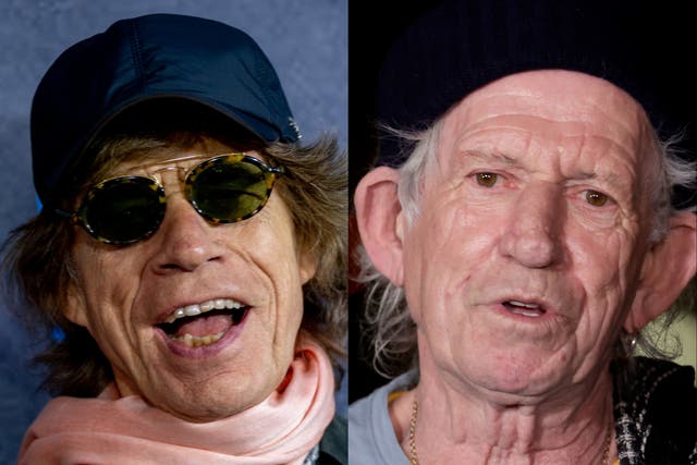 <p>Mick Jagger and Keith Richards</p>
