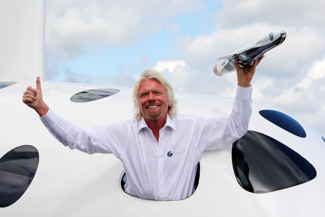 Sir Richard Branson of Virgin Galactic (PA)