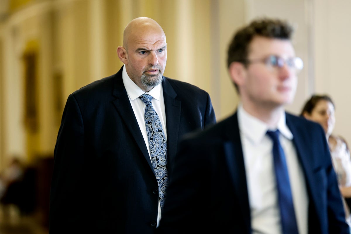 Senator John Fetterman gives emotional speech about disability rights after recovering from stroke