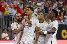 Jude Bellingham scores first goal for Real Madrid in win over Manchester United