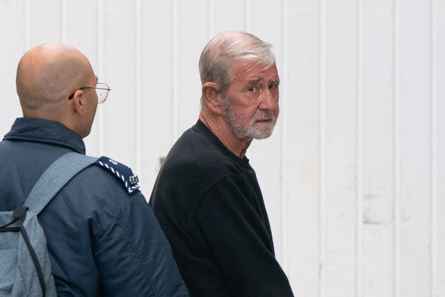 Retired British miner David Hunter killed his terminally-ill wife to ‘liberate’ her from her suffering, his defence team told Paphos District Court in Cyprus (Joe Giddens/PA)
