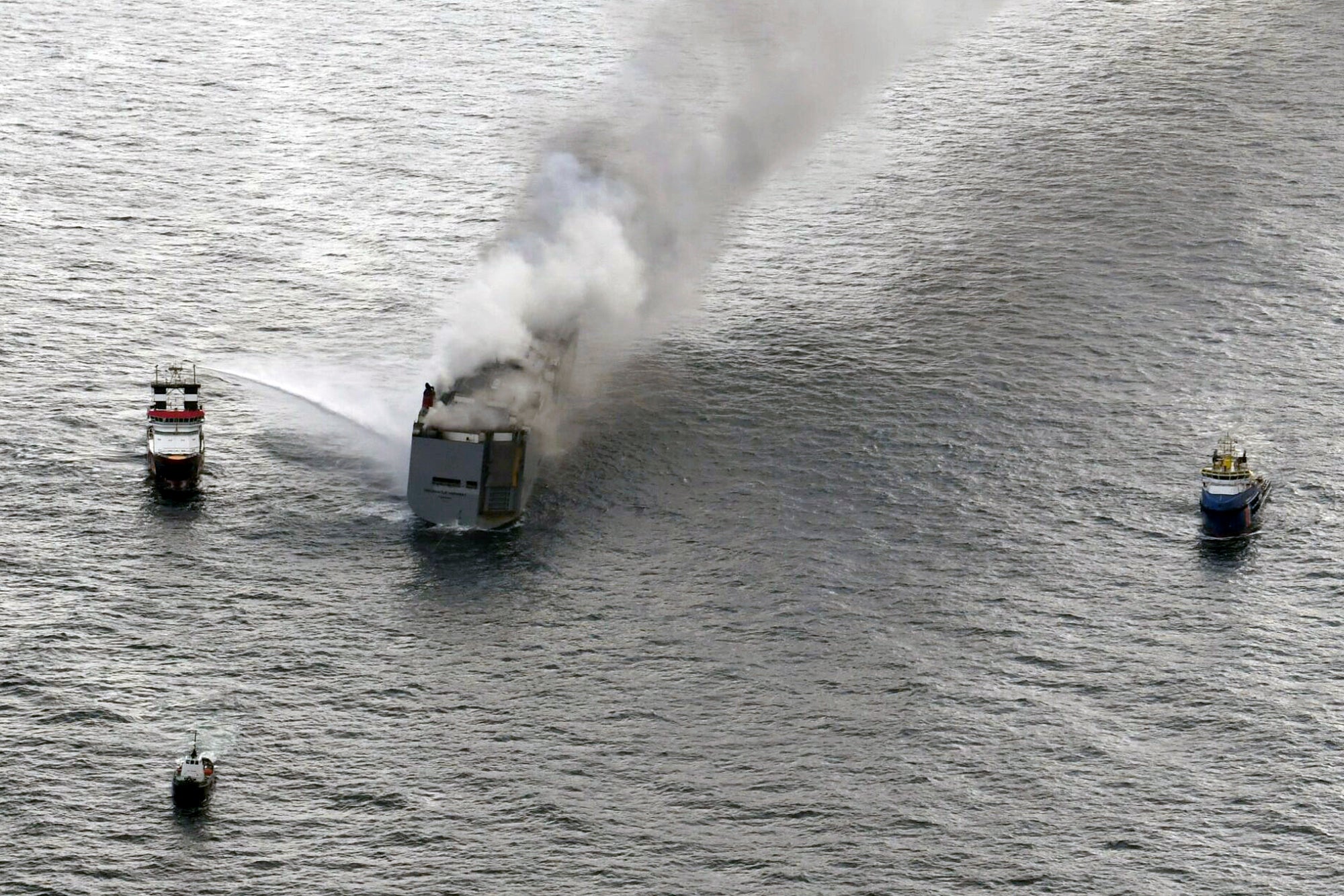Netherlands Cargo Ship Fire