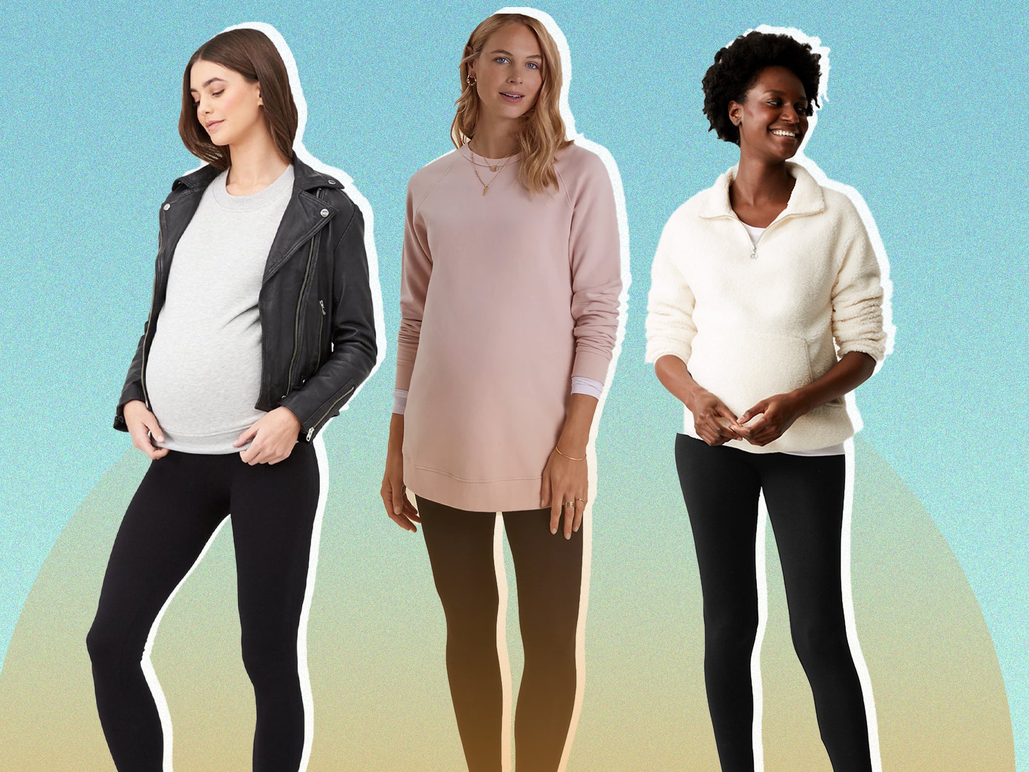 LEADING LADY Seamless Black Maternity Leggings - Extra Support