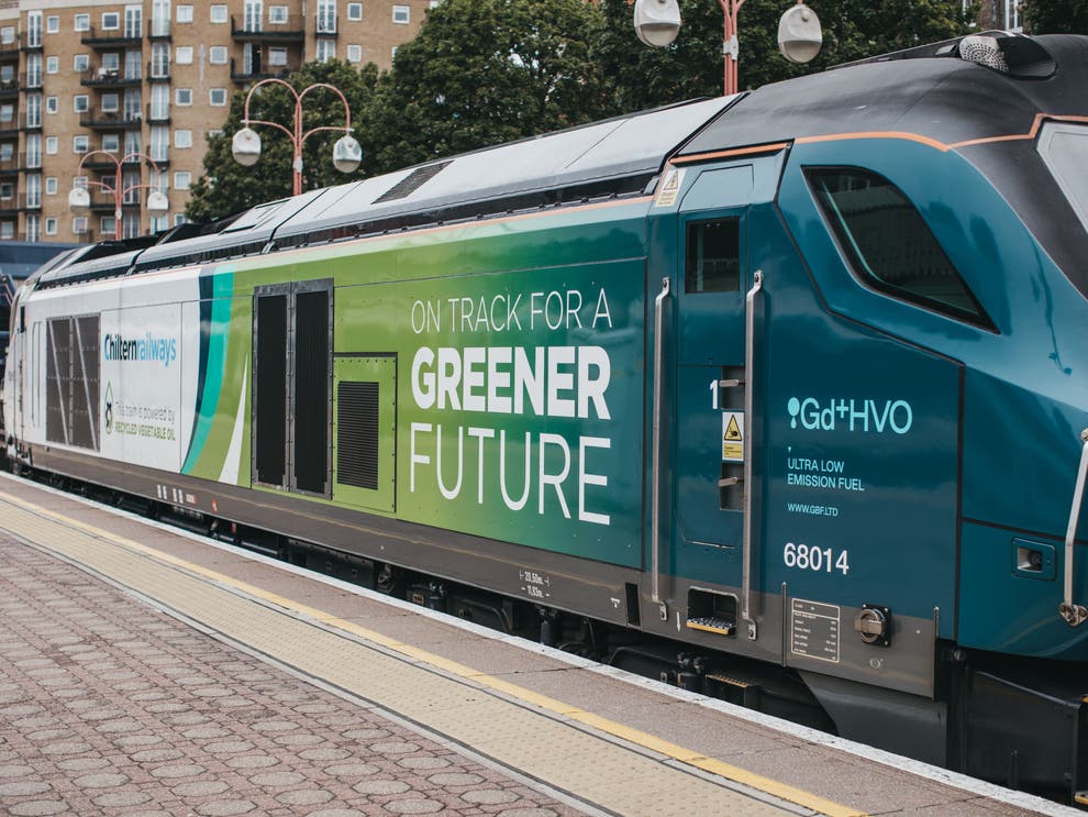 Vegetable oil powering trains in UK first