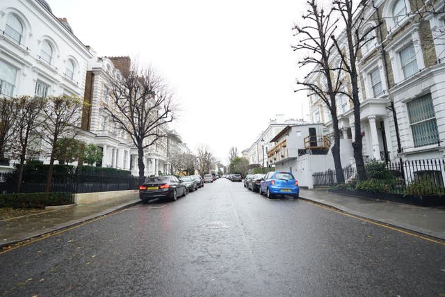 A view of homes in Kensington in London. Only the top 10% of households in England could typically afford a home with fewer than five years of income in the financial year ending in 2022, according to the Office for National Statistics (James Manning/PA)