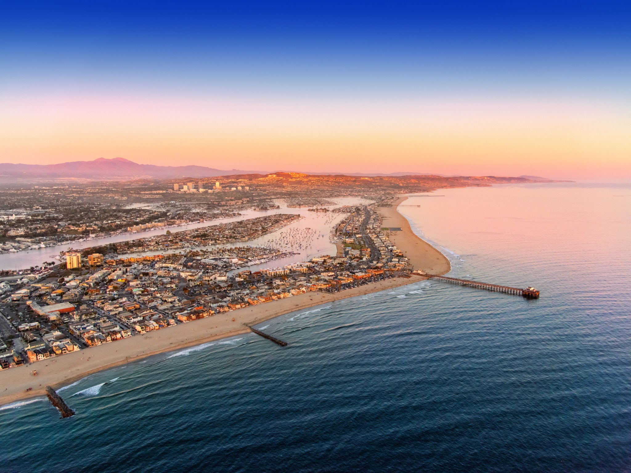 There are miles of sand to explore in Newport Beach