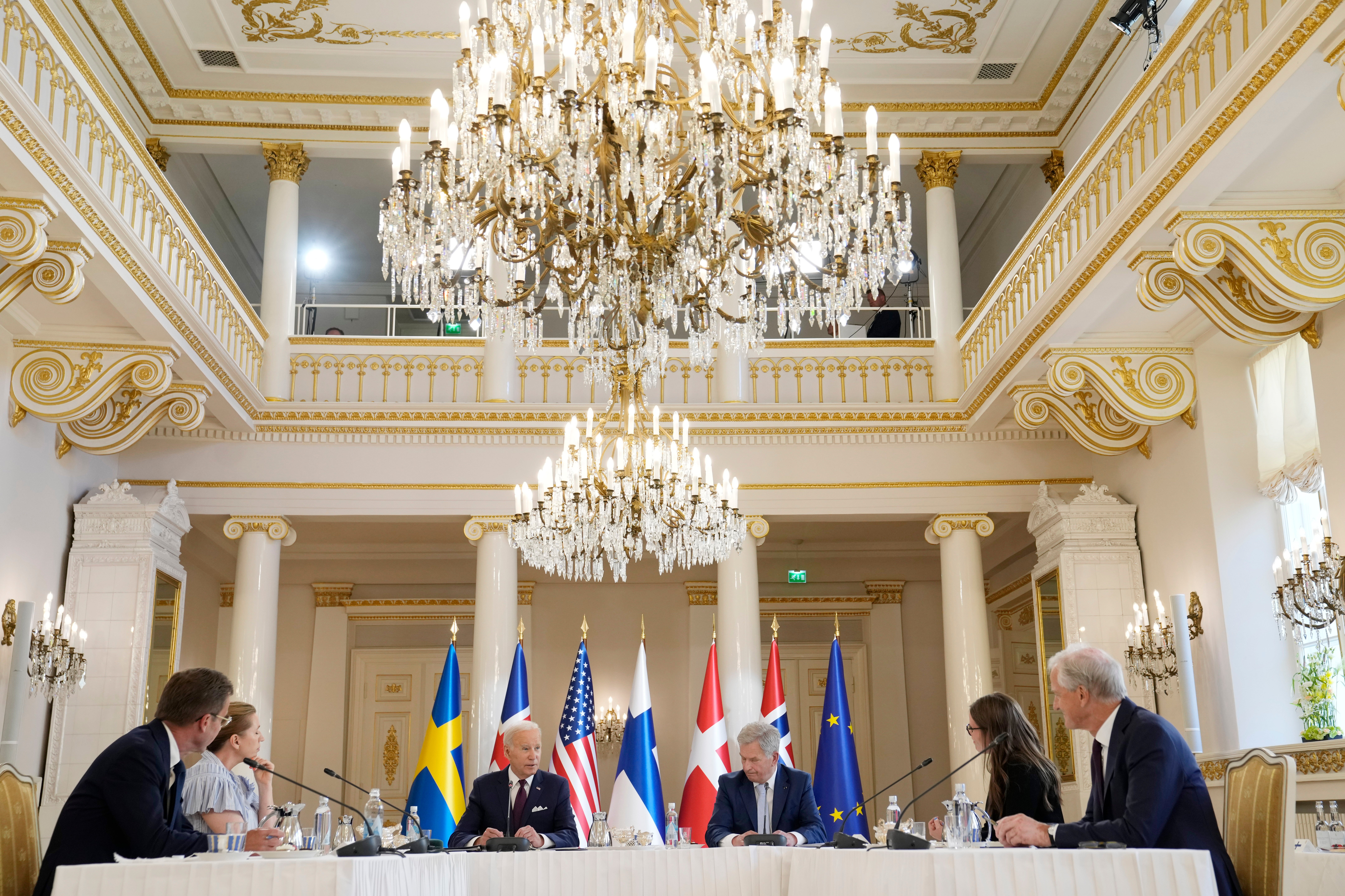 APTOPIX Biden US Nordic Leaders