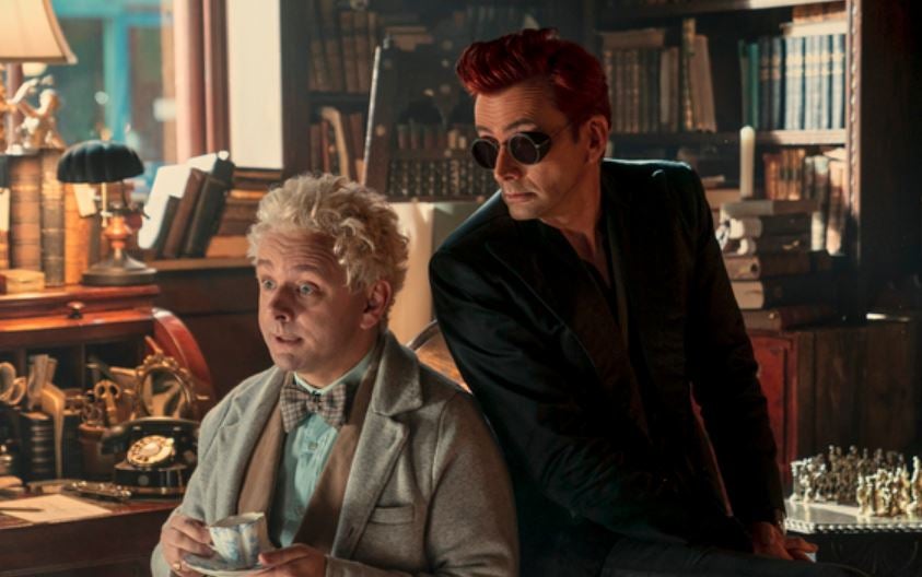 Michael Sheen and David Tennant in the second season of ‘Good Omens’