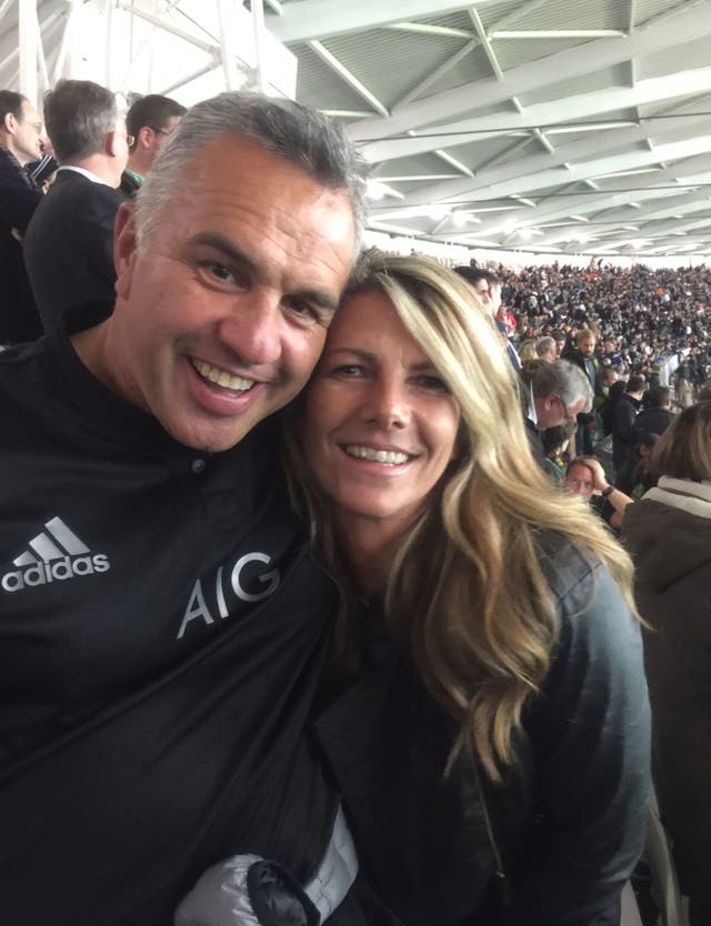 <p>Sgt Matt Ratana’s partner of five years Sue Bushby fought back tears as she said she could not forgive the ‘cowardly killer’ who ‘ripped our lives apart’</p>