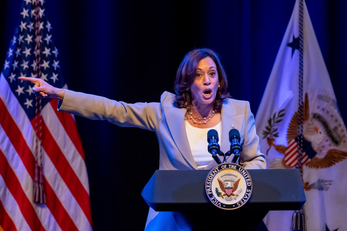 Watch live as Kamala Harris speaks at African Methodist Episcopal Church Quadrennial Convention