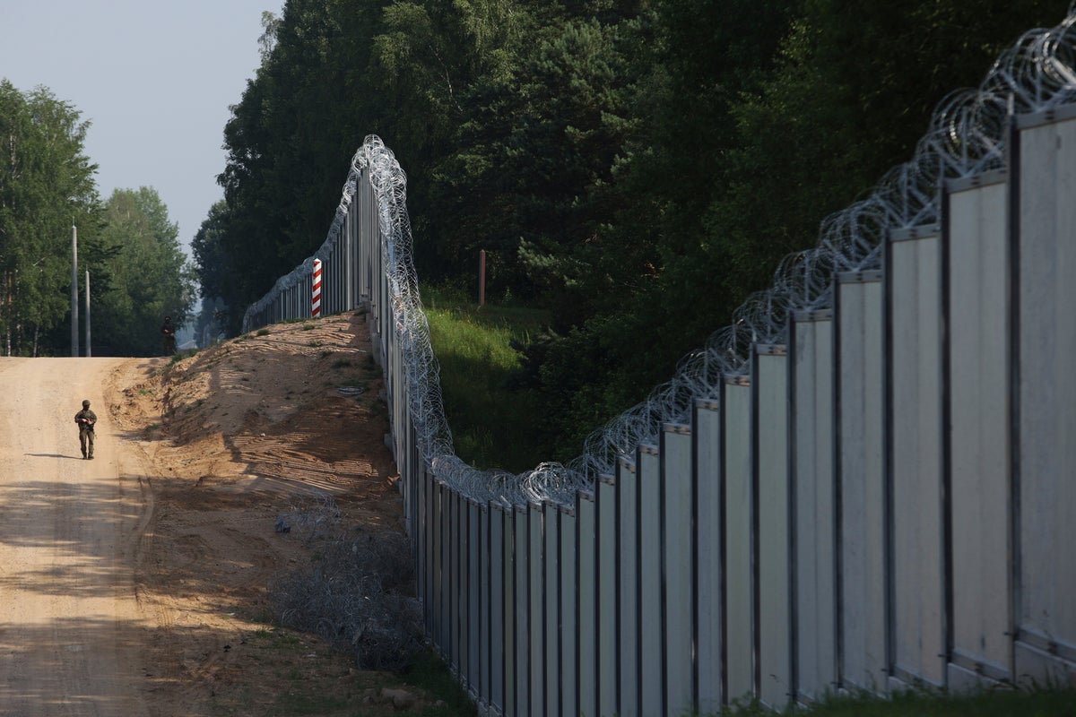 Poland's ruling party leader vows to protect the EU border with Russia's ally Belarus