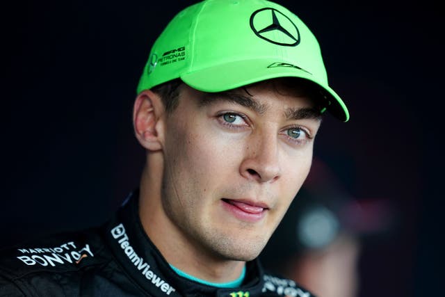 Mercedes’ George Russell (David Davies/PA)