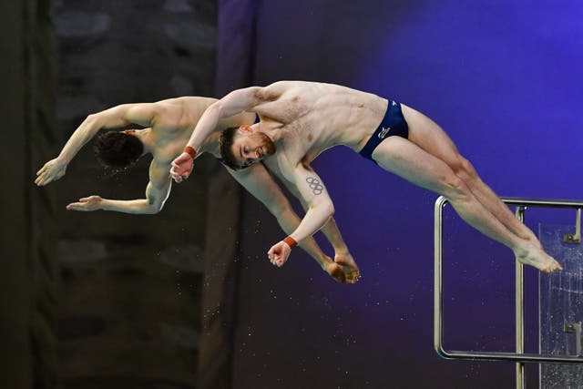 <p>Matty Lee and Noah Williams are forming a burgeoning partnership in the 10m synchro </p>
