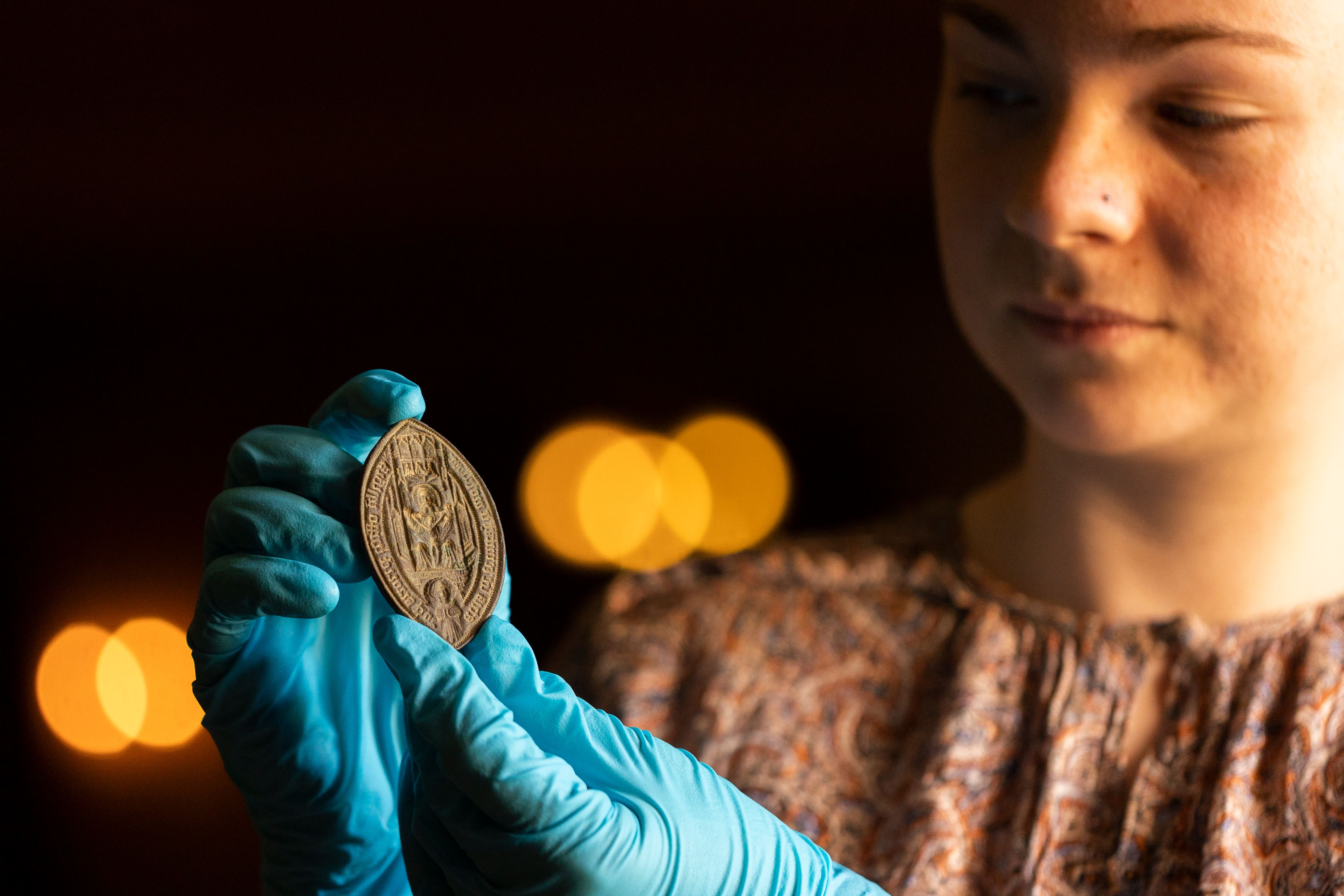 A recently discovered seal from the medieval period is to go on display at the National Trust site of Mottisfont in Hampshire (National/Trust/PA Wire)
