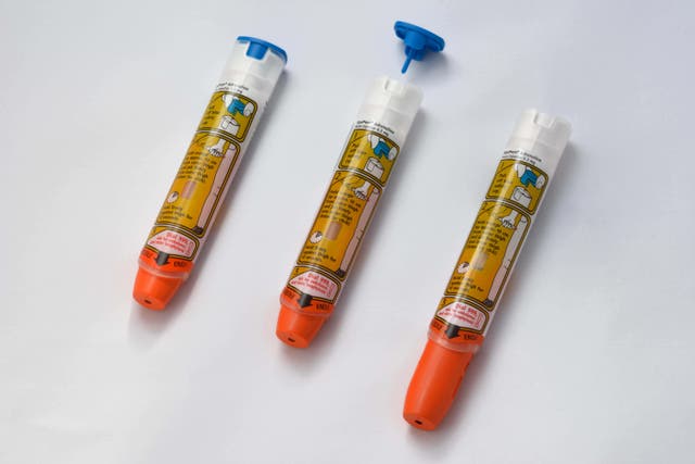 The MHRA has strengthened its guidance on how to recognise and respond to the signs of anaphylaxis, including the use of adrenaline auto-injectors (Alamy/PA)