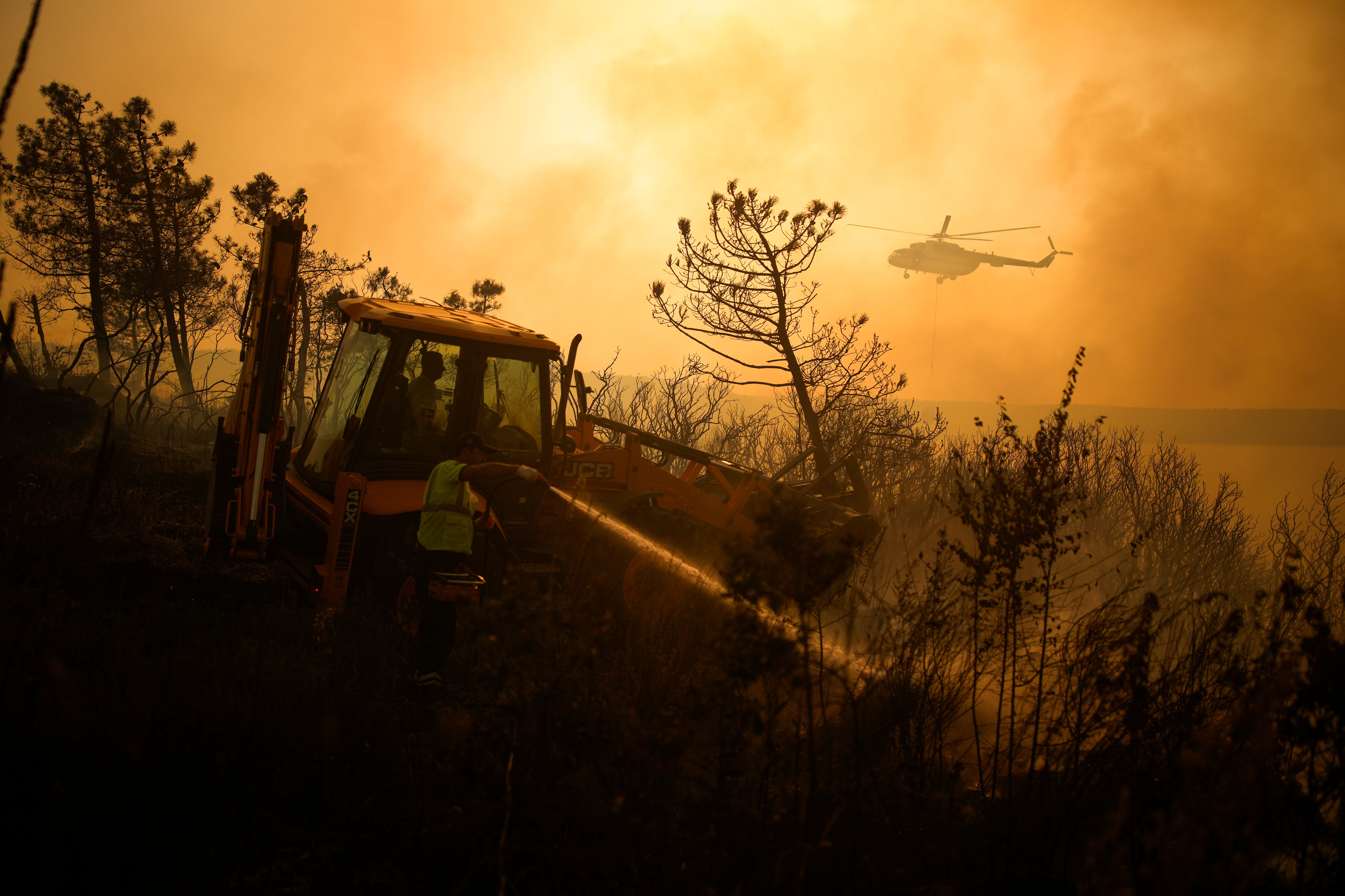 Turkey has joined other holiday destinations across Europe in being struck by wildfires while in the grip of high temperatures.