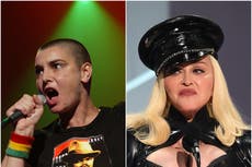 Lawnmowers and ripped Pope pictures: Inside Sinead O’Connor and Madonna’s fraught history