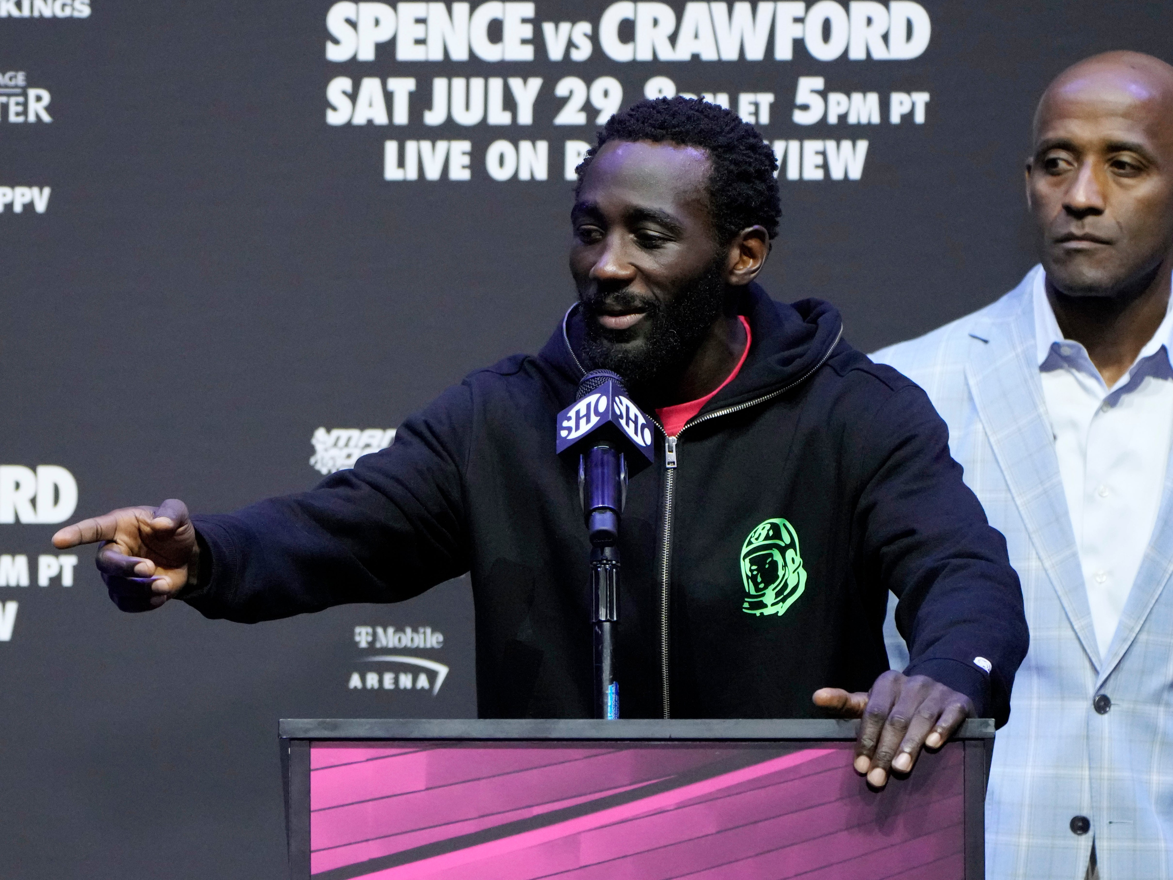 Terence Crawford was in good spirits this week