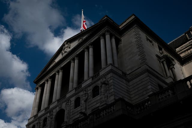 Bank of England policymakers are expected to raise UK interest rates to 5.25% on Thursday (Aaron Chown/PA)