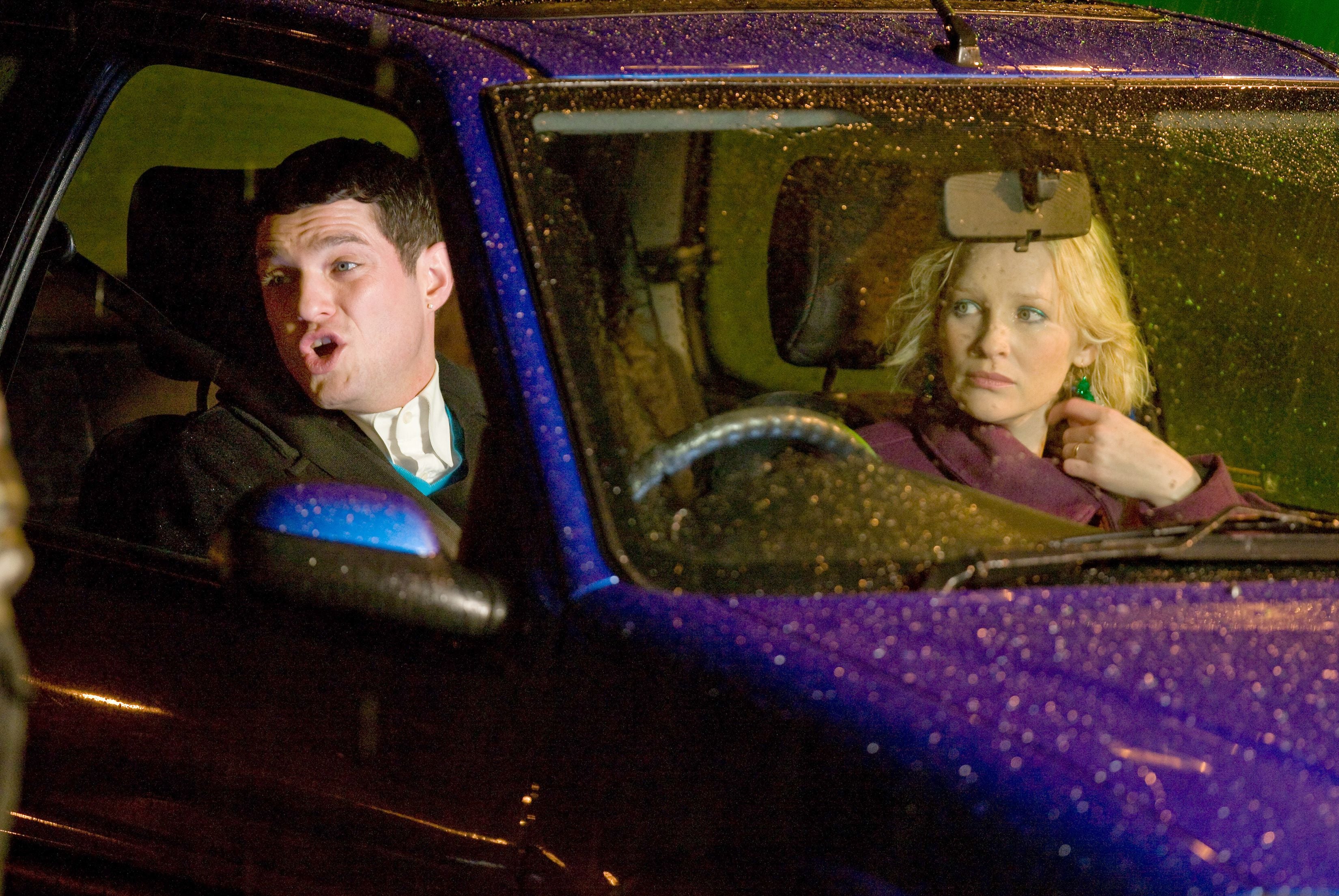 Mathew Horne and Joanna Page filming ‘Gavin & Stacey’ in 2008