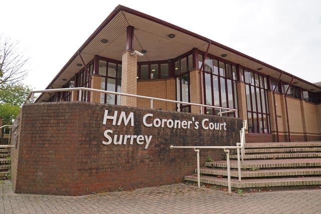 Surrey Coroner’s Court heard Aisha Cleary died after being born in HMP Bronzefield (Jonathan Brady/PA)