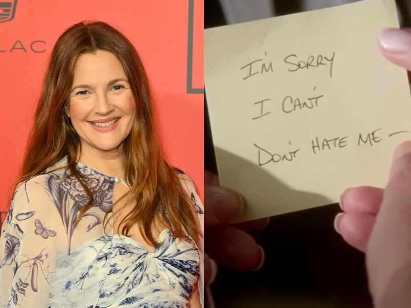 Drew Barrymore defends Sex and the Citys controversial Post-It note breakup Maybe Berger had it right The Independent pic