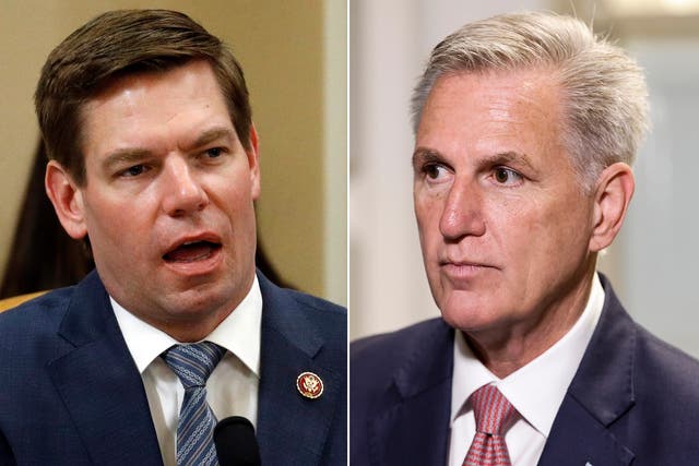 <p>McCarthy and Swalwell’s heated exchange revealed</p>