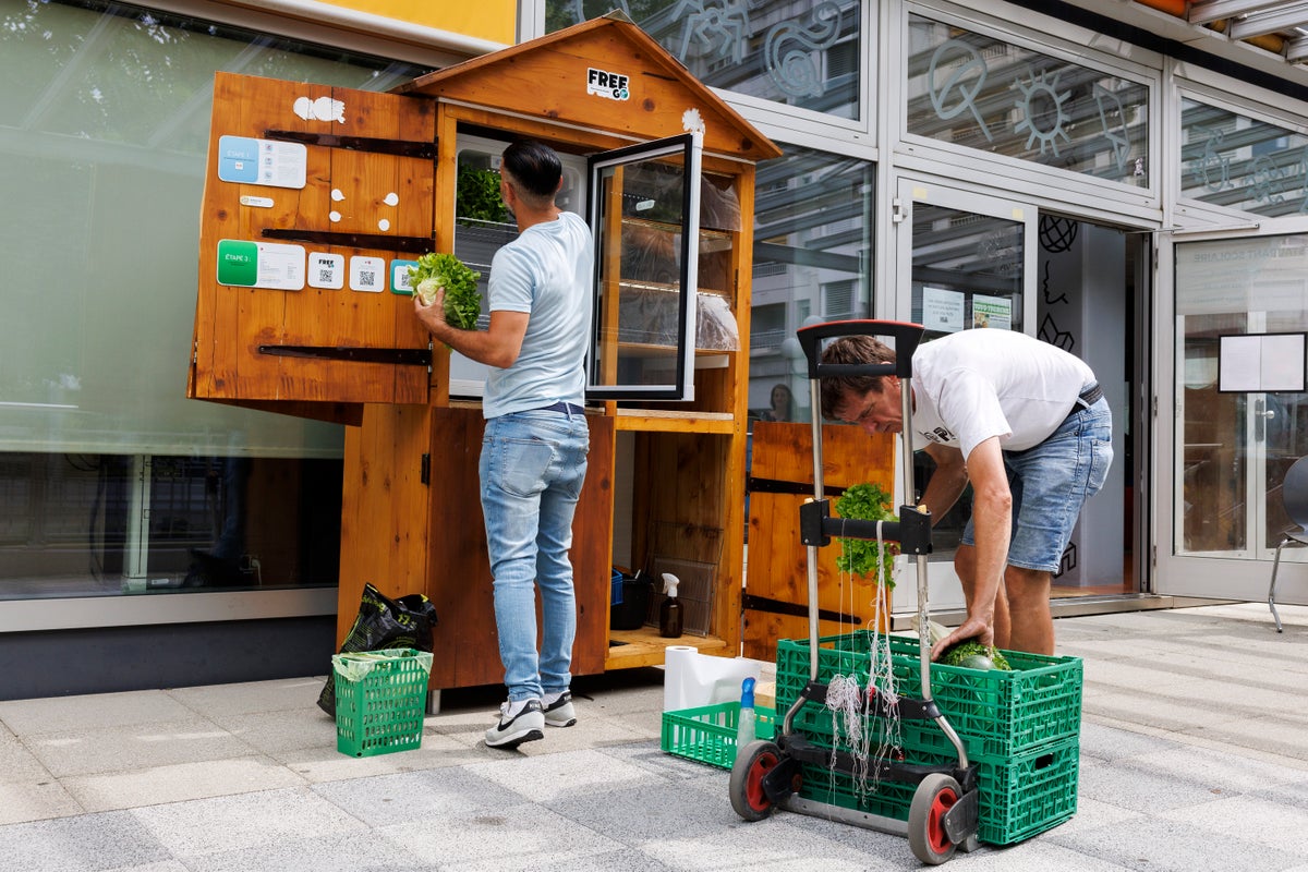 Free food fridges take off in parts of Europe in eco-friendly bid to fight waste