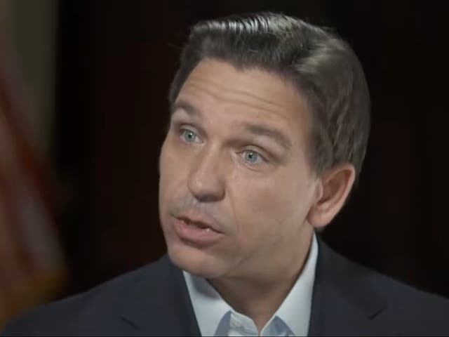 <p>Ron DeSantis appears on Sirius XM’s “The Megyn Kelly Show” on 28 July, 2023.</p>