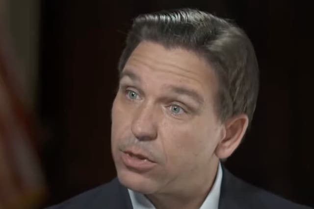 <p>Ron DeSantis appears on Sirius XM’s “The Megyn Kelly Show” on 28 July, 2023.</p>