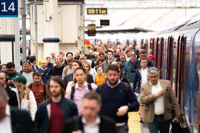 People have been warned to check before using rail services on Saturday (James Manning/PA)