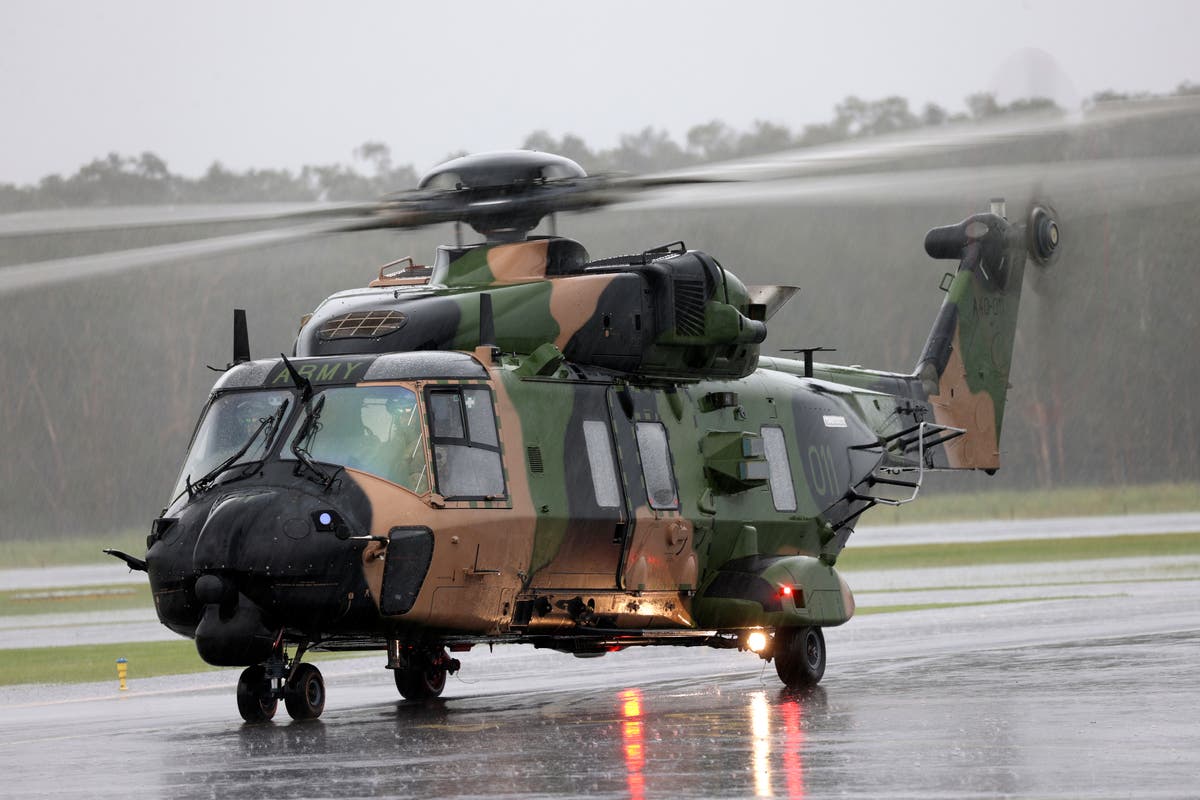 4 air crew members are missing after Australian army helicopter ditched off Australia's coast