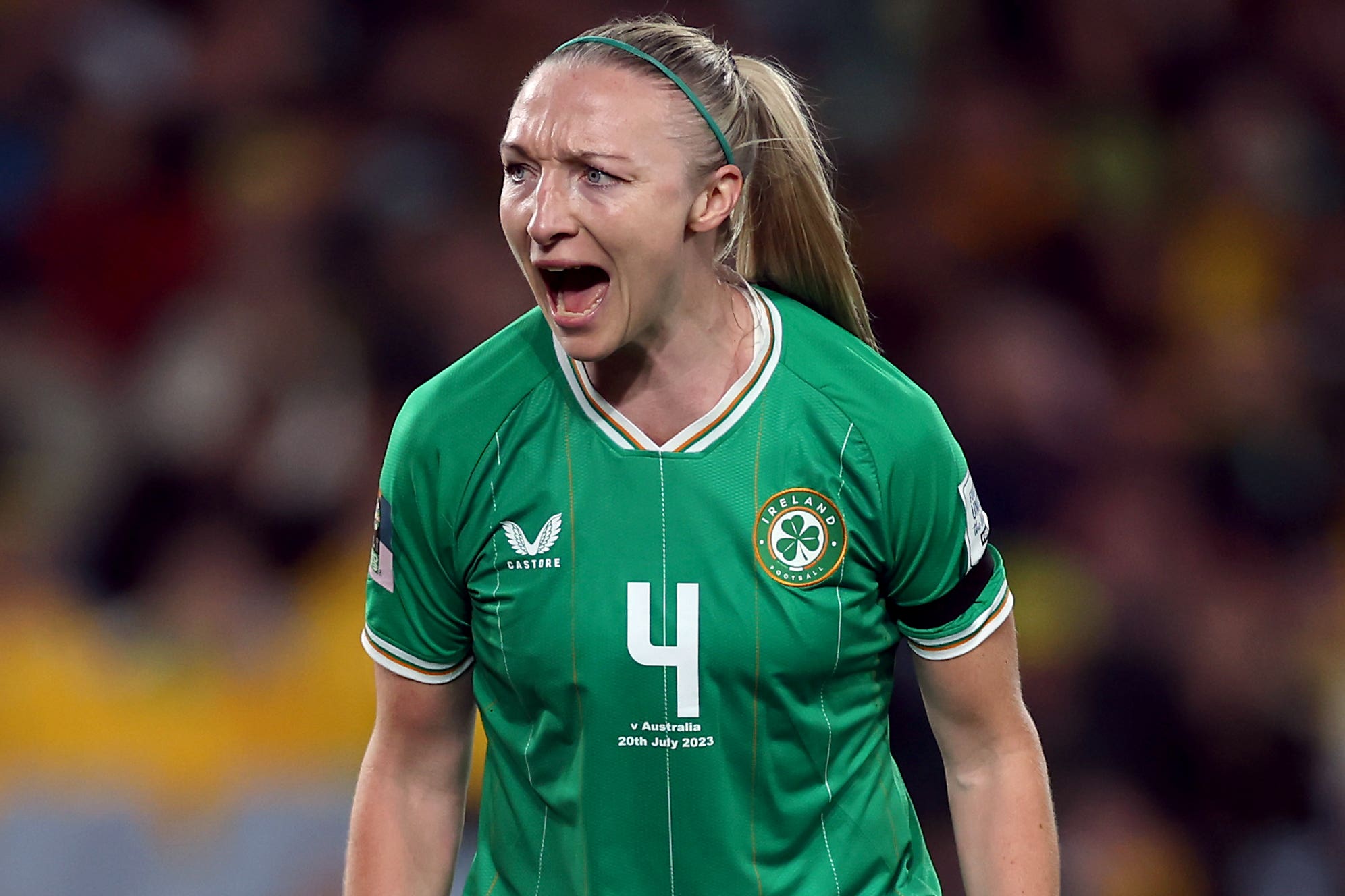 Louise Quinn wants to bow out of the World Cup with a win (Isabel Infantes/PA)