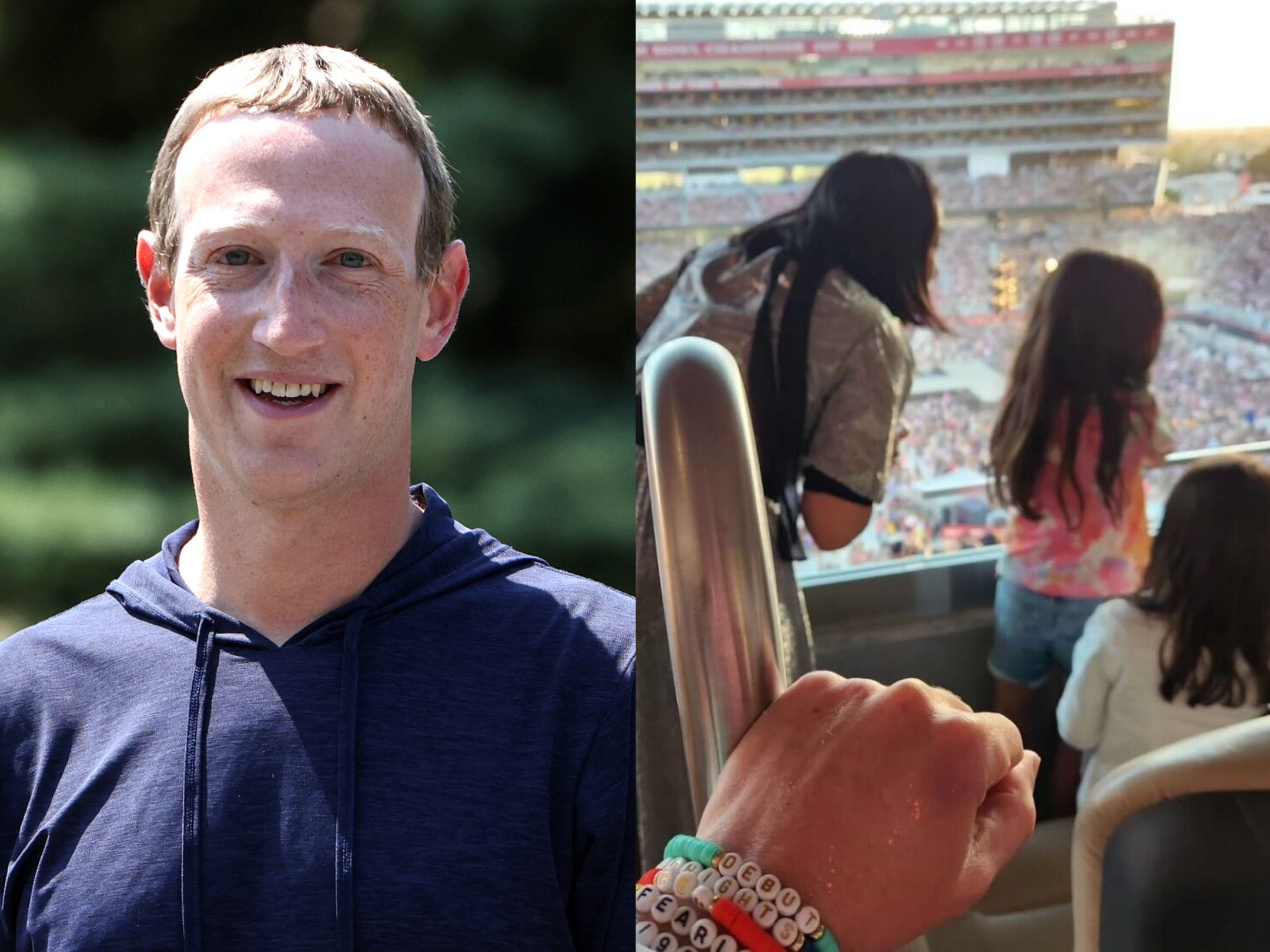 Mark Zuckerberg says hes a girl dad after taking family to Taylor Swifts Eras concert The Independent picture