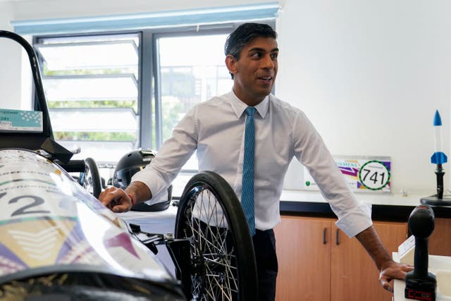 <p>Prime minister Rishi Sunak has come under fire for taking a 200-mile helicopter trip to attend a campaign event in Wrexham</p>