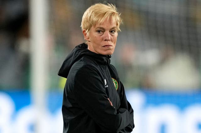 Vera Pauw has called for the FAI to provide clarity on her future ahead of Ireland’s final World Cup match (Mark Baker/AP)