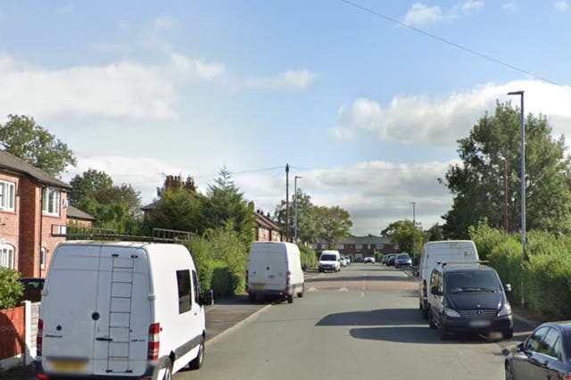<p>Pictured, a general view of Rose Bank Road in Manchester</p>