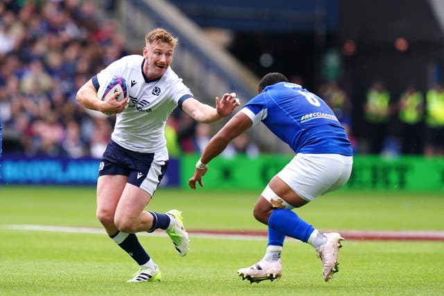 Ben Healy was in the thick of the action against Italy (Jane Barlow/PA)