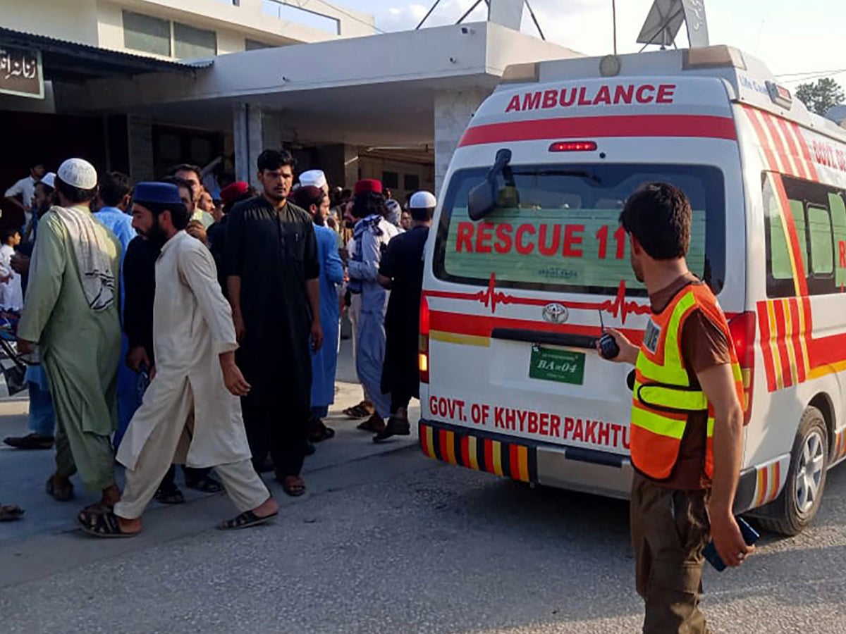 At least 44 killed in Pakistan suicide bombing during political rally