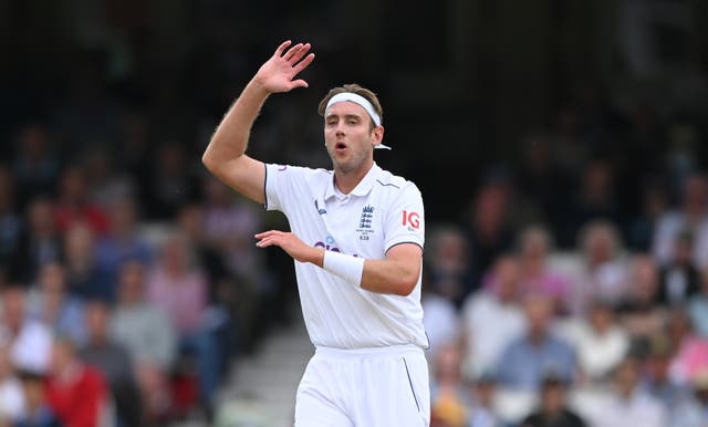<p>Stuart Broad was left frustrated by Australia’s batters</p>