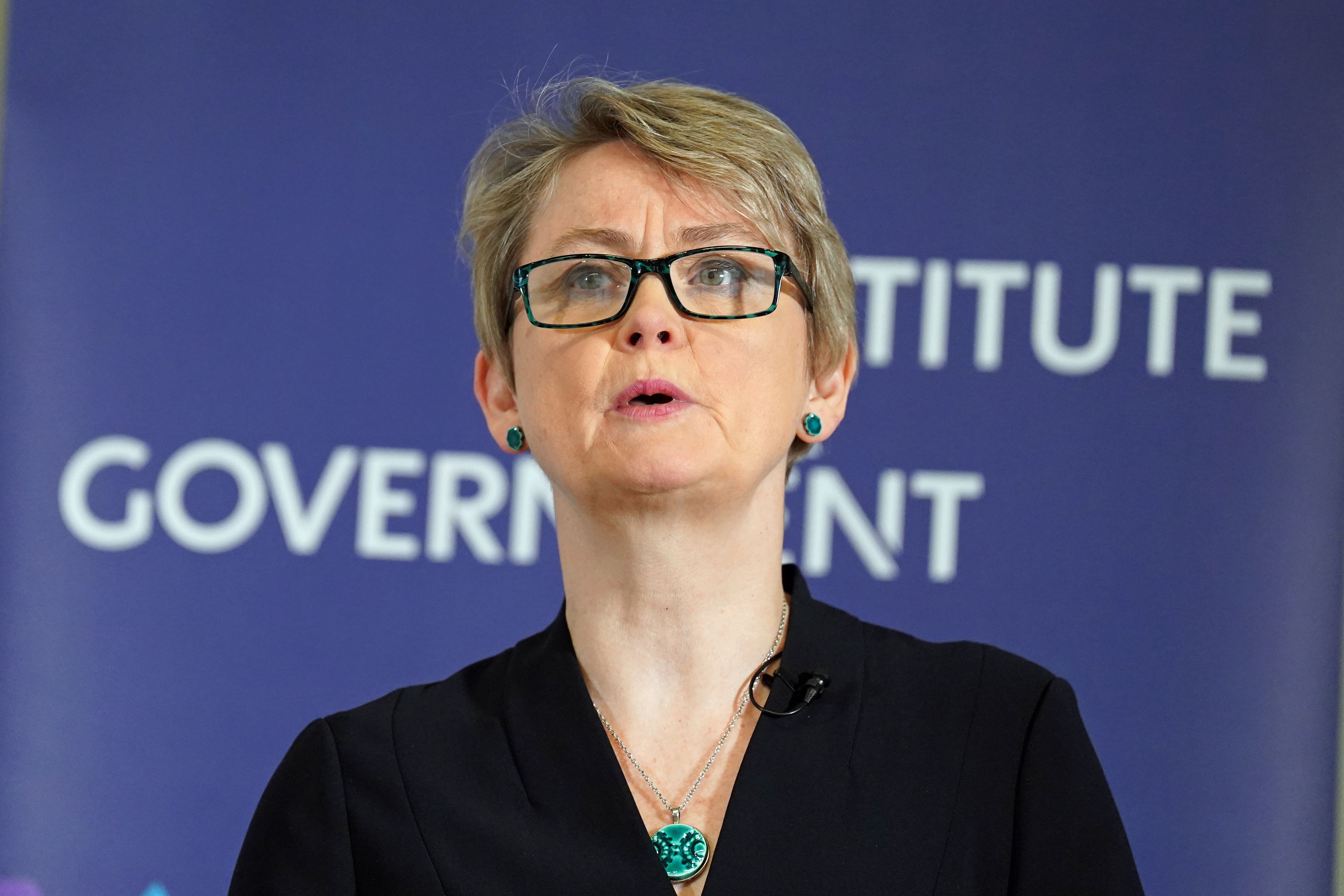 Yvette Cooper condemned the Tories’ record on law and order