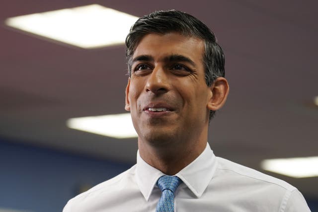 Prime Minister Rishi Sunak has committed to future oil and gas licensing rounds in the North Sea – but has also backed two further carbon capture projects (Alberto Pezzali/PA)